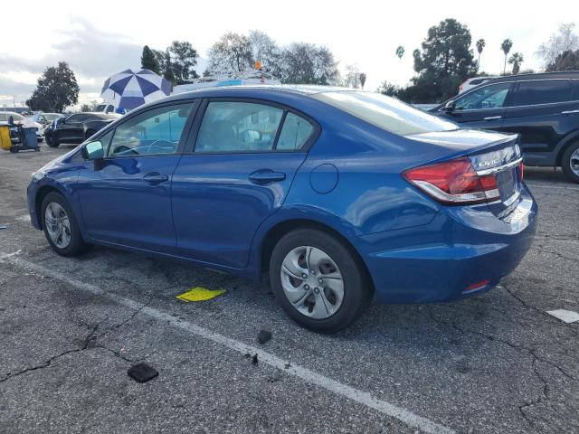 19XFB2F52FE266980 - 2015 HONDA CIVIC LX BLUE photo 2