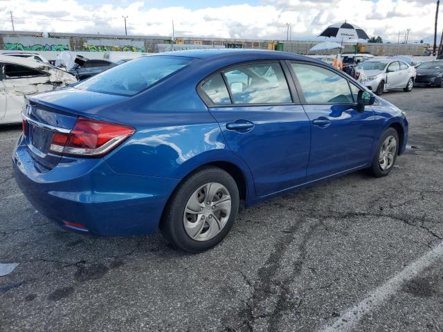 19XFB2F52FE266980 - 2015 HONDA CIVIC LX BLUE photo 3