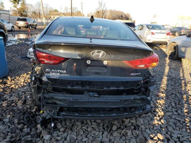 KMHD04LB8JU705138 - 2018 HYUNDAI ELANTRA SPORT BLACK photo 6