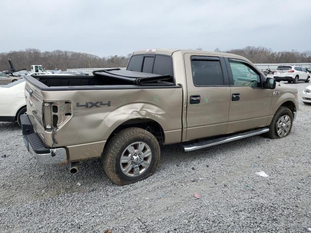 1FTFW1EF2BFC02611 - 2011 FORD F150 SUPERCREW BEIGE photo 3