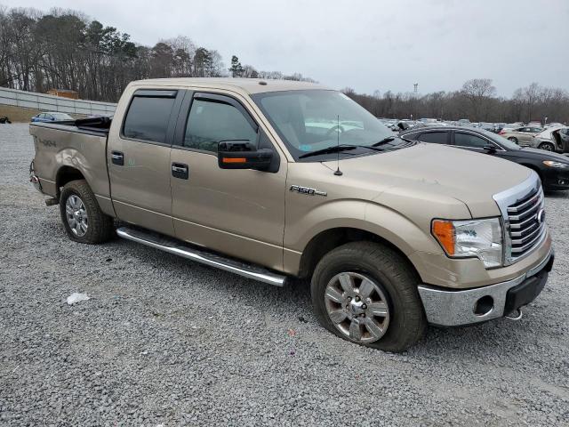 1FTFW1EF2BFC02611 - 2011 FORD F150 SUPERCREW BEIGE photo 4