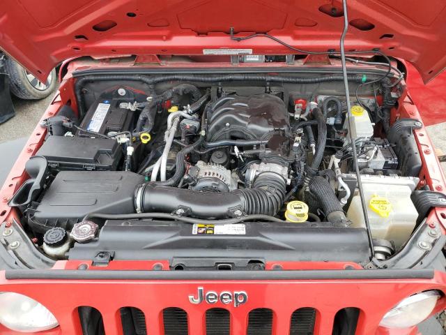 1C4AJWAG9CL272100 - 2012 JEEP WRANGLER SPORT RED photo 11