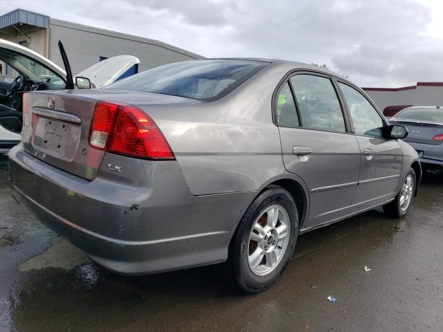 2HGES15544H572119 - 2004 HONDA CIVIC LX GRAY photo 3