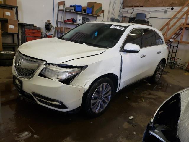 5FRYD4H48GB022215 - 2016 ACURA MDX TECHNOLOGY WHITE photo 1