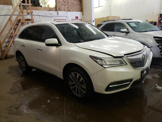 5FRYD4H48GB022215 - 2016 ACURA MDX TECHNOLOGY WHITE photo 4