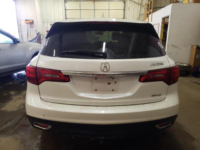 5FRYD4H48GB022215 - 2016 ACURA MDX TECHNOLOGY WHITE photo 6