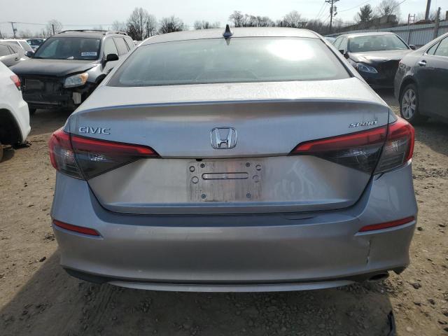 2HGFE2F59NH525542 - 2022 HONDA CIVIC SPORT SILVER photo 6