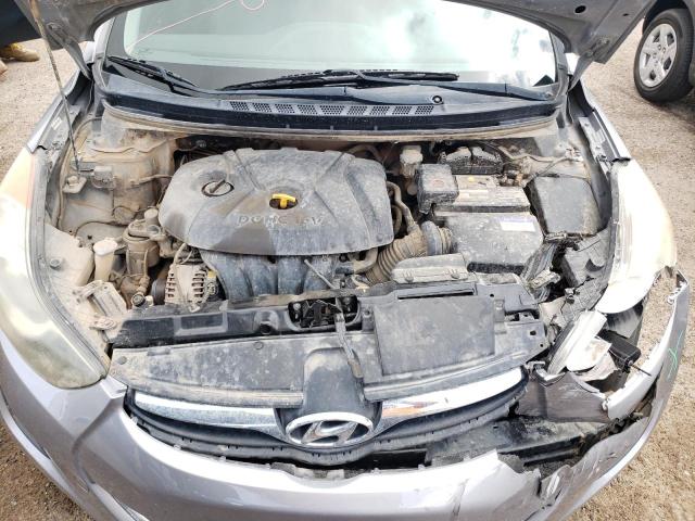 KMHDH4AE6DU772069 - 2013 HYUNDAI ELANTRA GL SILVER photo 11