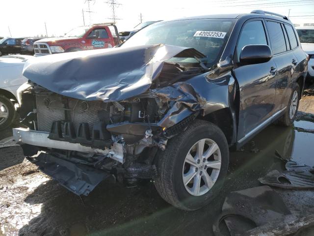 5TDBK3EH2DS245839 - 2013 TOYOTA HIGHLANDER BASE Graphite photo 1