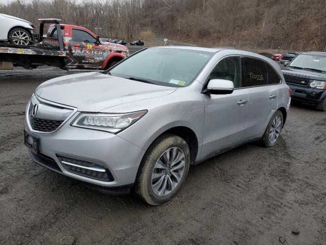 5FRYD4H42EB004631 - 2014 ACURA MDX TECHNOLOGY SILVER photo 1