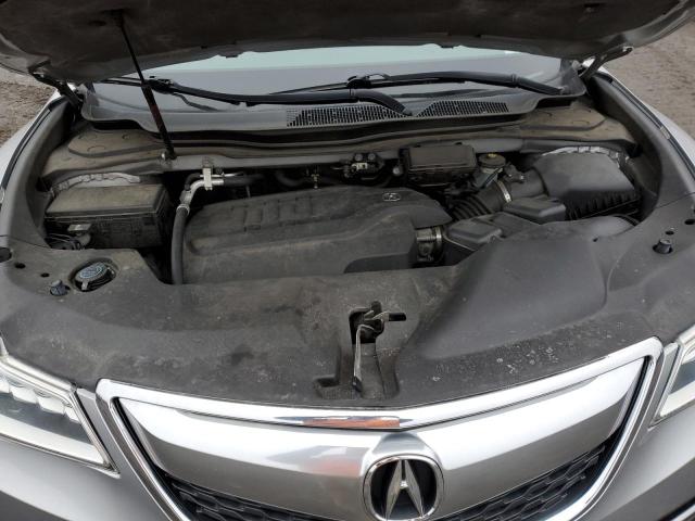 5FRYD4H42EB004631 - 2014 ACURA MDX TECHNOLOGY SILVER photo 11