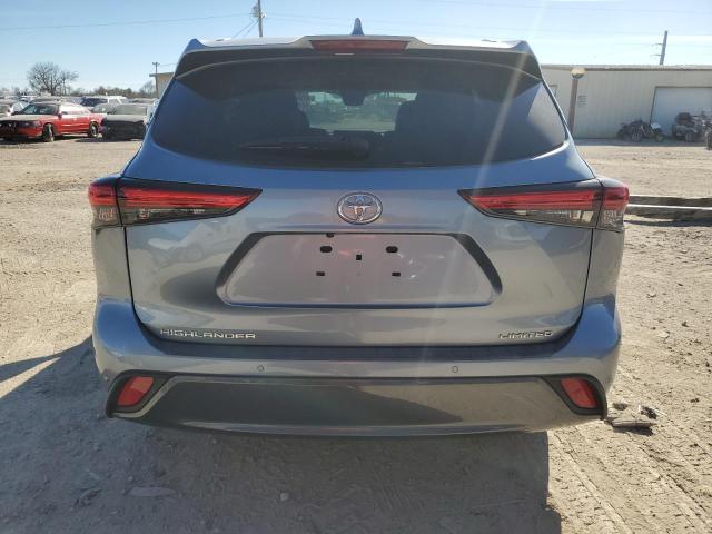 5TDYZRAH4MS069956 - 2021 TOYOTA HIGHLANDER LIMITED BLUE photo 6