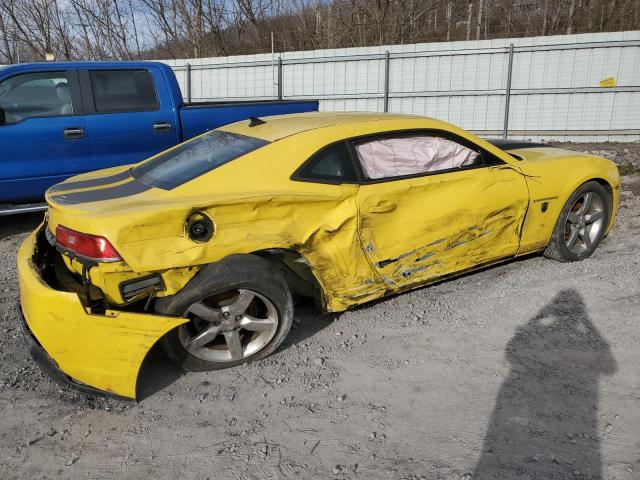 2G1FC1E32F9284250 - 2015 CHEVROLET CAMARO LT YELLOW photo 3