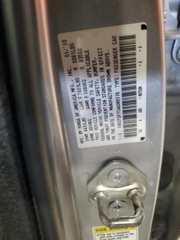 1HGCP2F71AA085176 - 2010 HONDA ACCORD EX 银色 照片 12