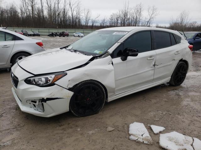 4S3GTAJ64K1726410 - 2019 SUBARU IMPREZA SPORT WHITE photo 1