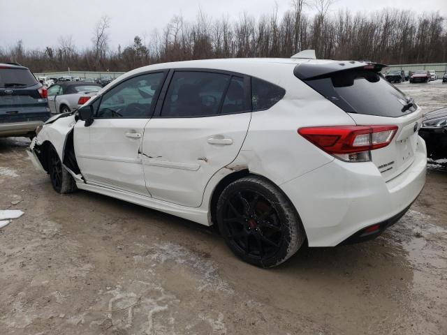 4S3GTAJ64K1726410 - 2019 SUBARU IMPREZA SPORT WHITE photo 2