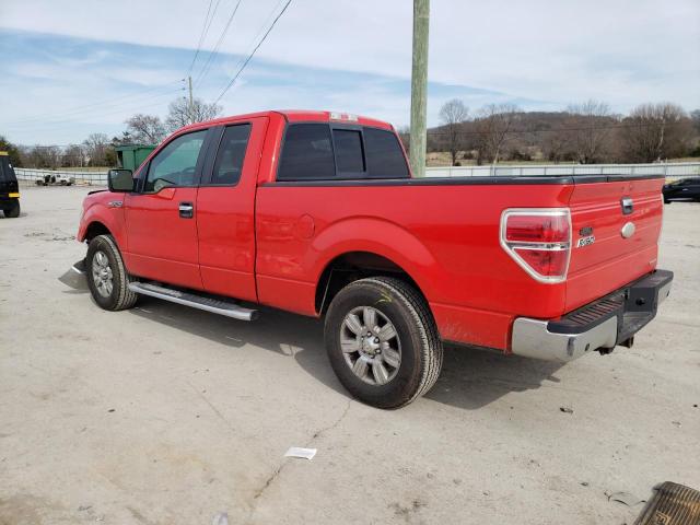 1FTEX1CM4BFB88446 - 2011 FORD F150 SUPER CAB RED photo 2