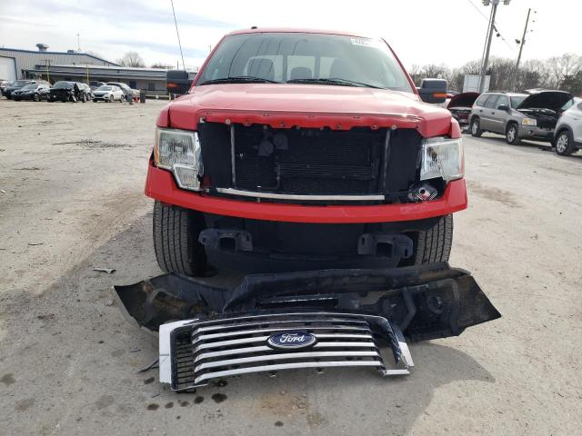 1FTEX1CM4BFB88446 - 2011 FORD F150 SUPER CAB RED photo 5