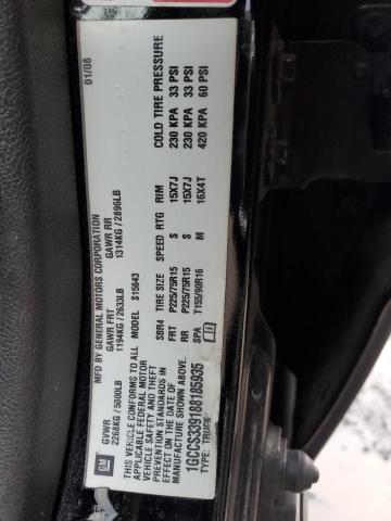 1GCCS339188185935 - 2008 CHEVROLET COLORADO LT BLACK photo 12