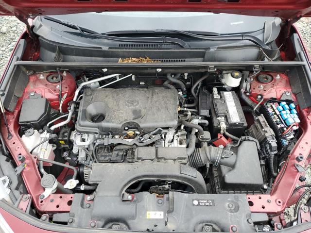 2T3W1RFV3KC024808 - 2019 TOYOTA RAV4 XLE RED photo 12