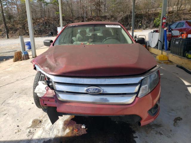 3FAHP0GA2CR174305 - 2012 FORD FUSION S RED photo 5