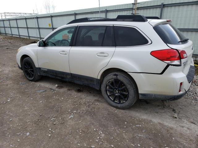 4S4BRCKC6A3370355 - 2010 SUBARU OUTBACK 2.5I LIMITED WHITE photo 2