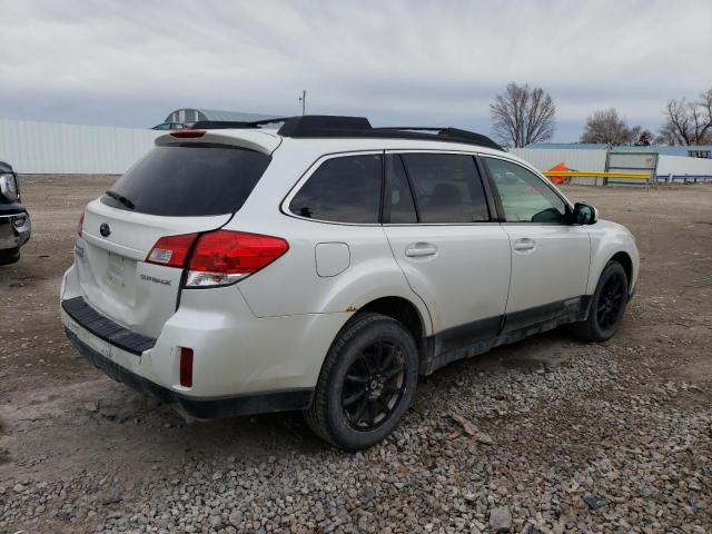 4S4BRCKC6A3370355 - 2010 SUBARU OUTBACK 2.5I LIMITED WHITE photo 3