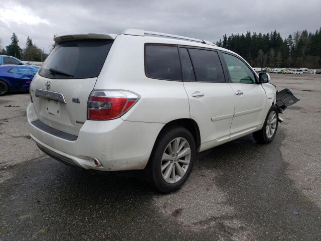 JTEEW44A592035063 - 2009 TOYOTA HIGHLANDER HYBRID LIMITED WHITE photo 3