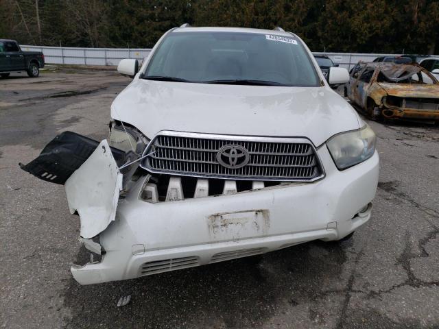 JTEEW44A592035063 - 2009 TOYOTA HIGHLANDER HYBRID LIMITED WHITE photo 5