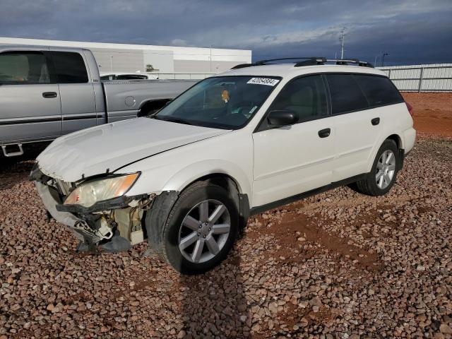 4S4BP61C586355959 - 2008 SUBARU OUTBACK 2.5I WHITE photo 1