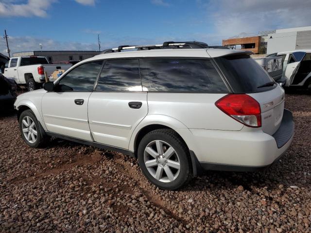 4S4BP61C586355959 - 2008 SUBARU OUTBACK 2.5I WHITE photo 2