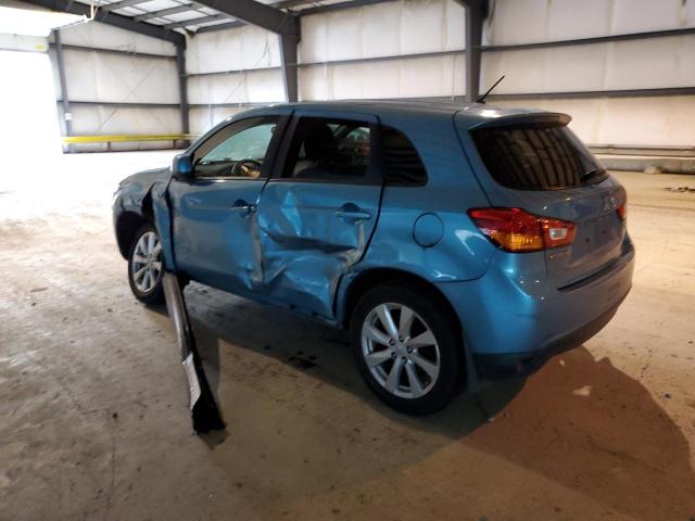 4A4AR3AU2DE014156 - 2013 MITSUBISHI OUTLANDER ES TURQUOISE photo 2