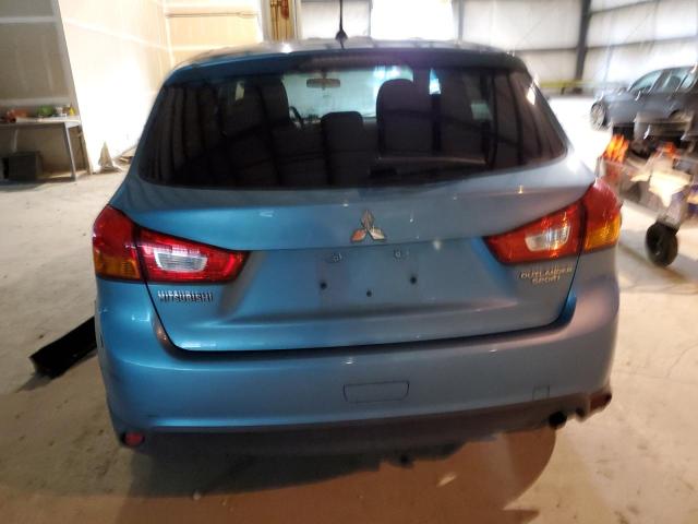 4A4AR3AU2DE014156 - 2013 MITSUBISHI OUTLANDER ES TURQUOISE photo 6