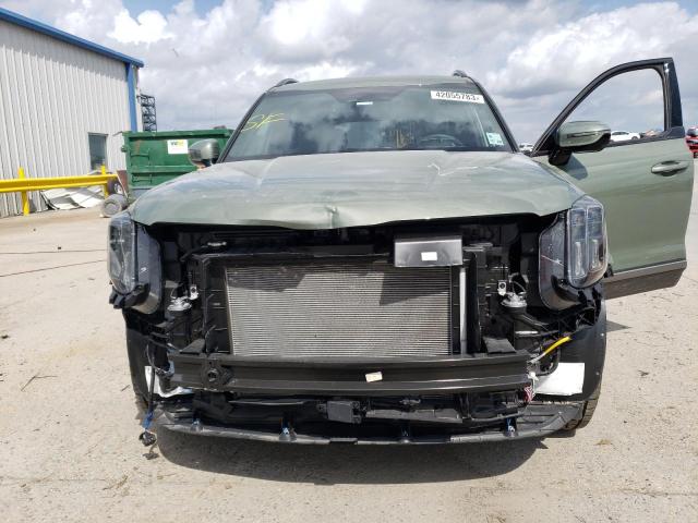 5XYP5DGC4PG327495 - 2023 KIA TELLURIDE SX GREEN photo 5