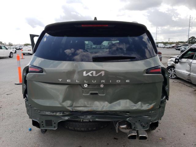 5XYP5DGC4PG327495 - 2023 KIA TELLURIDE SX GREEN photo 6