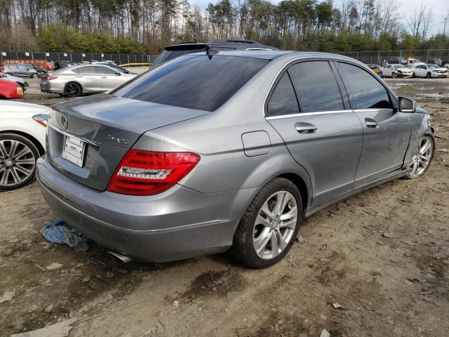 WDDGF8AB3DR294447 - 2013 MERCEDES-BENZ C 300 4MATIC SILVER photo 3