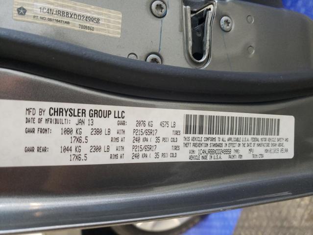 1C4NJRBBXDD249958 - 2013 JEEP PATRIOT SPORT GRAY photo 13