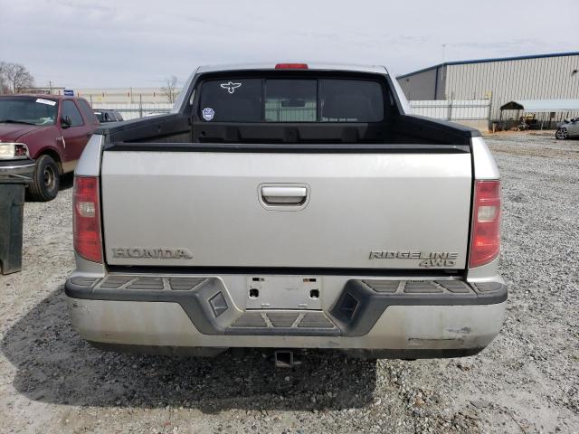 2HJYK16569H503140 - 2009 HONDA RIDGELINE RTL SILVER photo 6