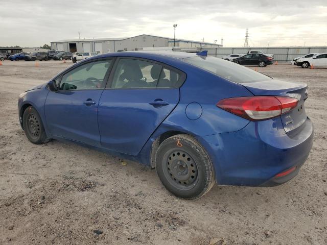 3KPFK4A7XJE239703 - 2018 KIA FORTE LX BLUE photo 2