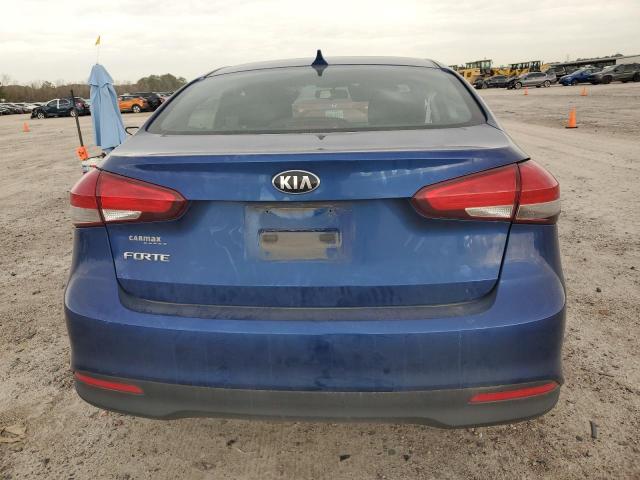 3KPFK4A7XJE239703 - 2018 KIA FORTE LX BLUE photo 6