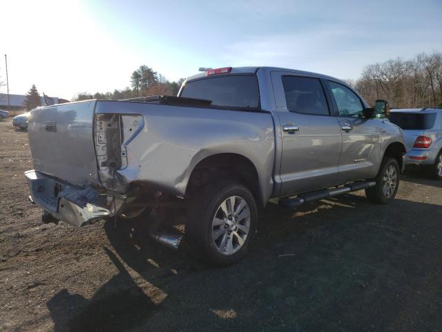 5TFHY5F10DX276409 - 2013 TOYOTA TUNDRA CREWMAX LIMITED SILVER photo 3