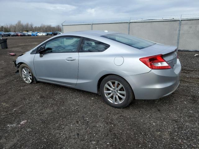 2HGFG3B99CH001359 - 2012 HONDA CIVIC EXL SILVER photo 2