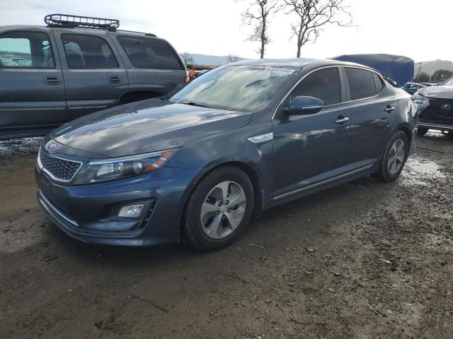 KNAGM4AD8F5079504 - 2015 KIA OPTIMA HYBRID CHARCOAL photo 1