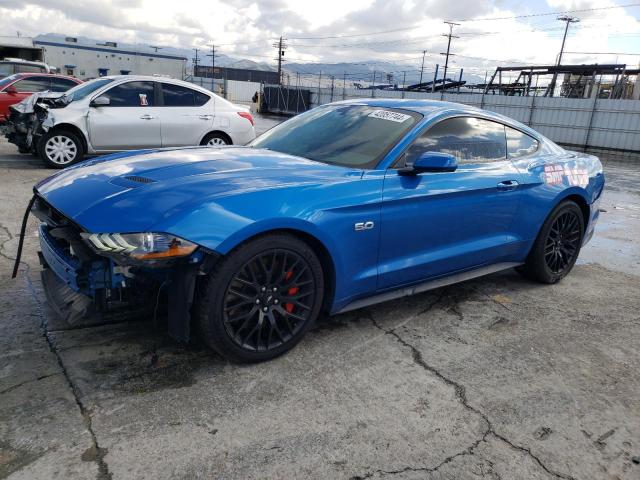 1FA6P8CF7K5134875 - 2019 FORD MUSTANG GT BLUE photo 1