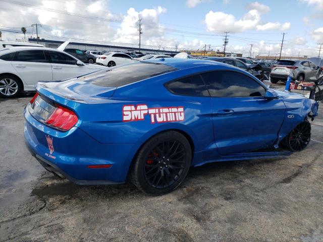 1FA6P8CF7K5134875 - 2019 FORD MUSTANG GT BLUE photo 3