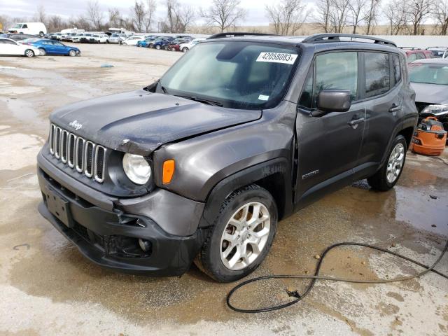 ZACCJABB0JPJ63884 - 2018 JEEP RENEGADE LATITUDE GRAY photo 1