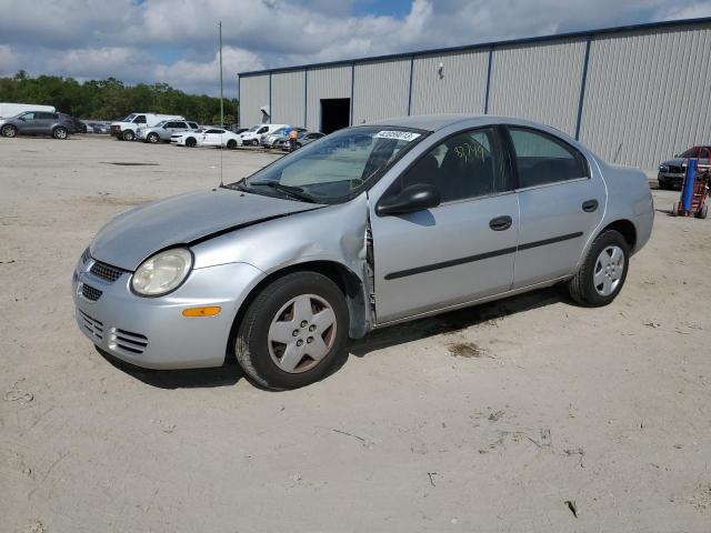 1B3ES26C74D624424 - 2004 DODGE NEON BASE SILVER photo 1