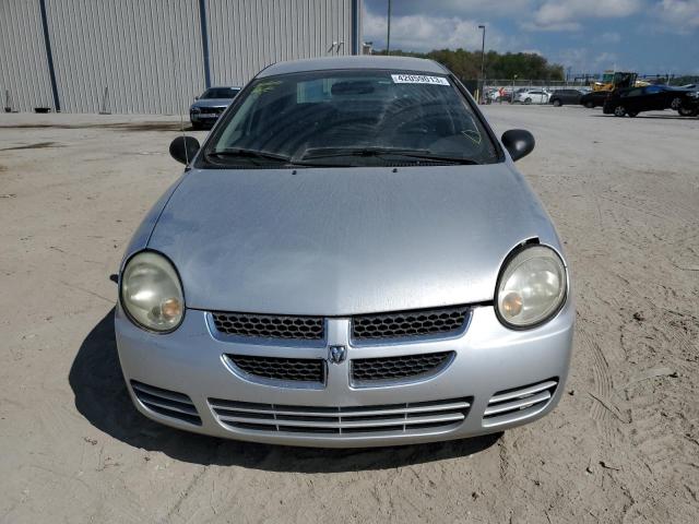 1B3ES26C74D624424 - 2004 DODGE NEON BASE SILVER photo 5