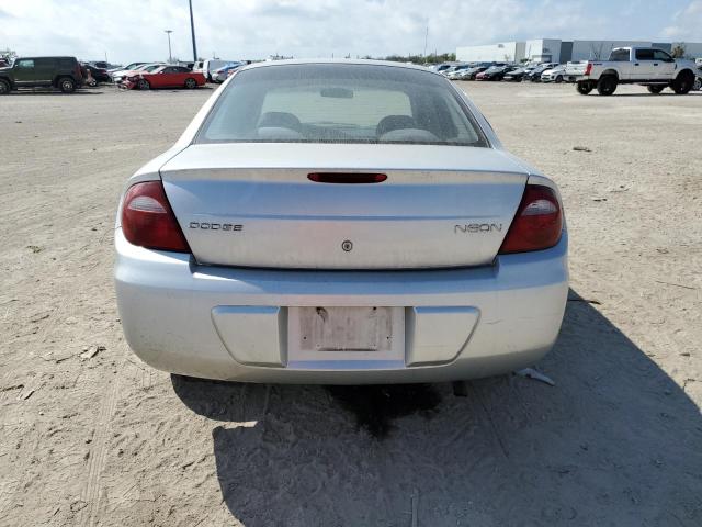 1B3ES26C74D624424 - 2004 DODGE NEON BASE SILVER photo 6