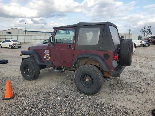 1J4FA49S93P308468 - 2003 JEEP WRANGLER / SPORT MAROON photo 2